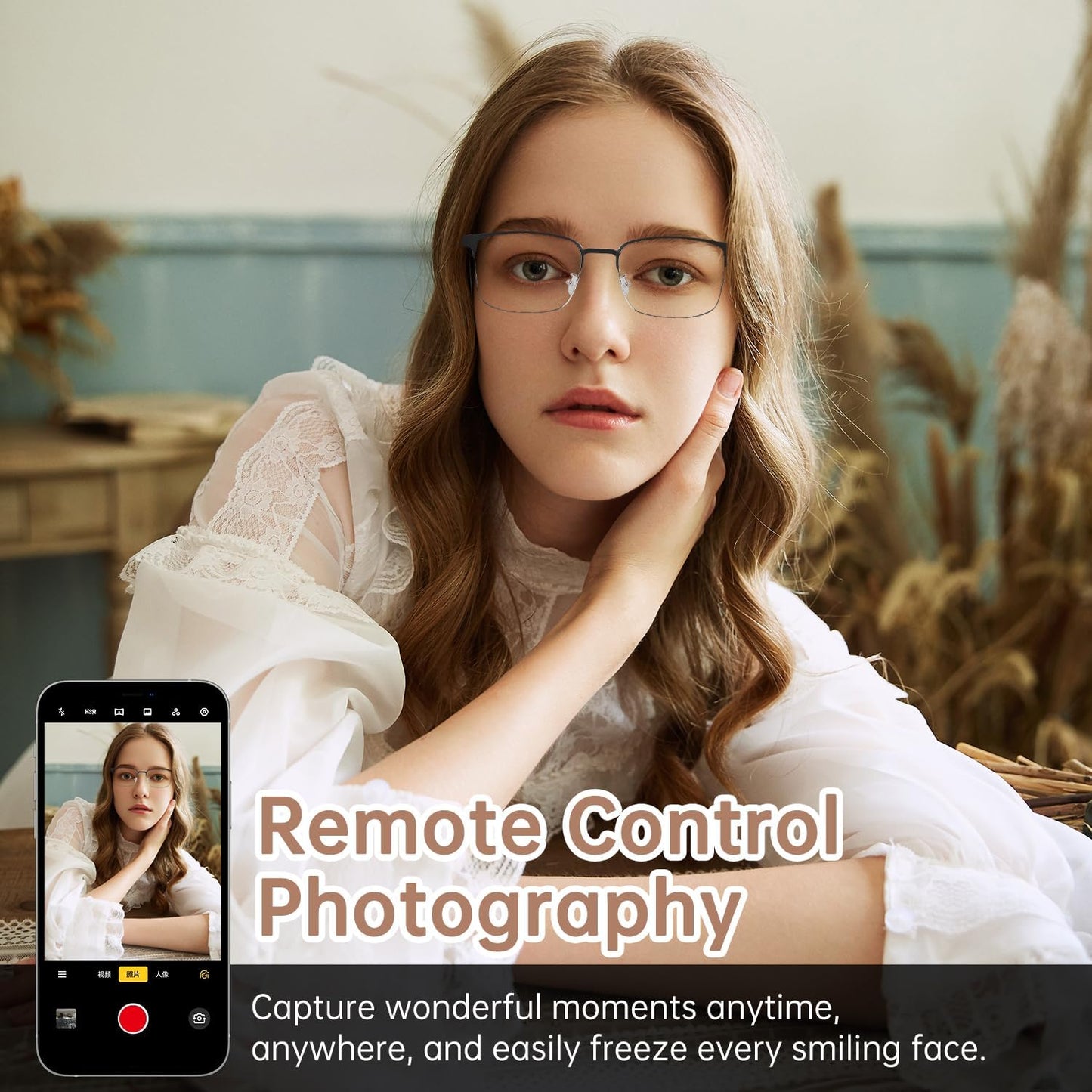 Smart Photochromic Bluetooth Audio Glasses - with Open Earphones and Voice Assistant