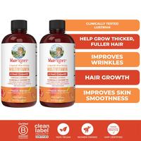 Liquid Multivitamin+Hair Growth | Clinically Tested for Thicker Hair & Facial Wrinkles in Women | Skin Care | Age 18+