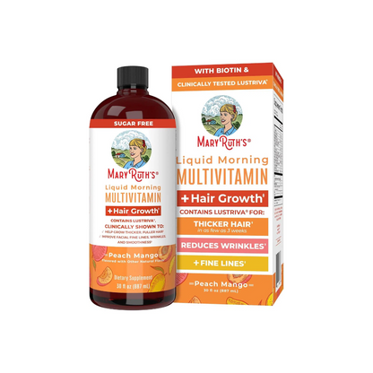 Liquid Multivitamin+Hair Growth | Clinically Tested for Thicker Hair & Facial Wrinkles in Women | Skin Care | Age 18+