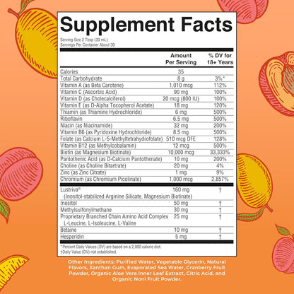 Liquid Multivitamin+Hair Growth | Clinically Tested for Thicker Hair & Facial Wrinkles in Women | Skin Care | Age 18+