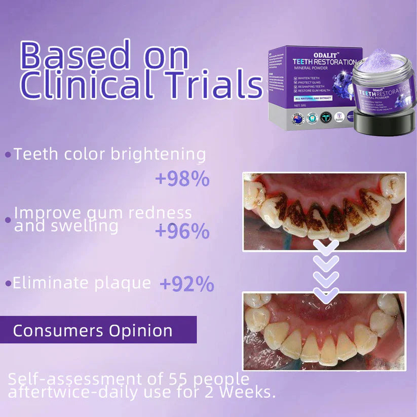 🎁Flash Sale - Don’t Miss Out - ODALIT™ TeethRestoration Mineral Powder🦷(TGA recommended)👩‍⚕️