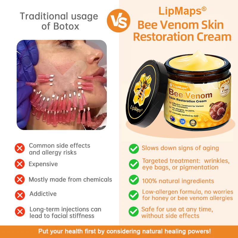 Made and Shipped from Australia 🥑 LipMaps® Bee Venom Skin Restoration Cream ⏰ LAST DAY 80% OFF