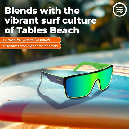 Men’s Polarized Sunglasses - Curved Shield Frame UV Protection Glasses