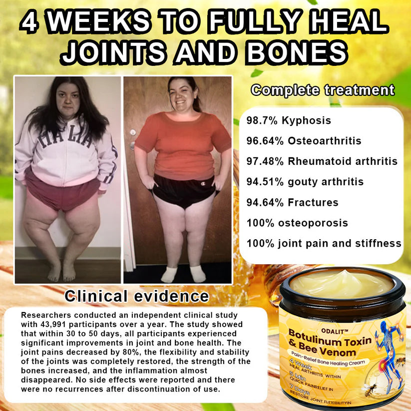 🎁Flash Sale - ODALIT™ Botulinum Toxin & Bee Venom Pain-Relief Bone Healing Cream 🐝💎