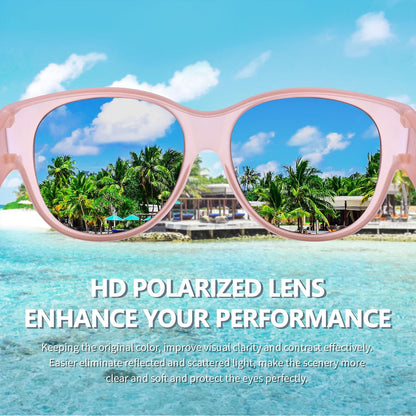 Sunglasses Fit Over Glasses for Women,Protection Sun Glasses Trendy Round Cat Eye.