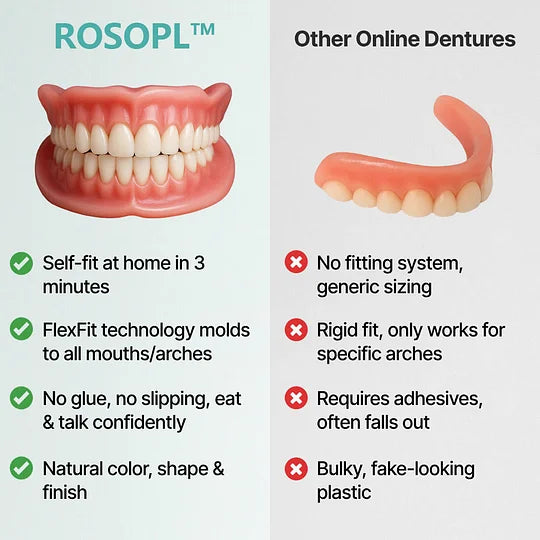 🔥 Don’t Miss Out! 70% OFF 🦷 ROSOPL™ Custom-Fit Fully Functional Dentures for a More Confident Smile!