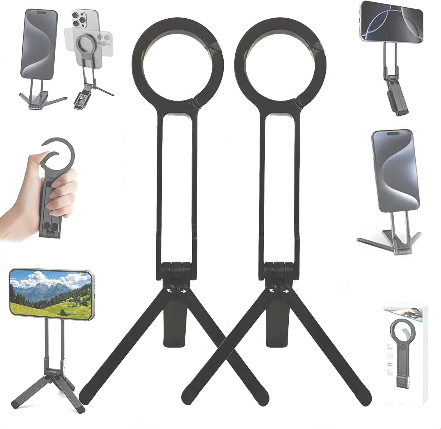 ✨ Daily Sale! ✨ Foldable Mini Tripod Carabiner Magnetic Holder
