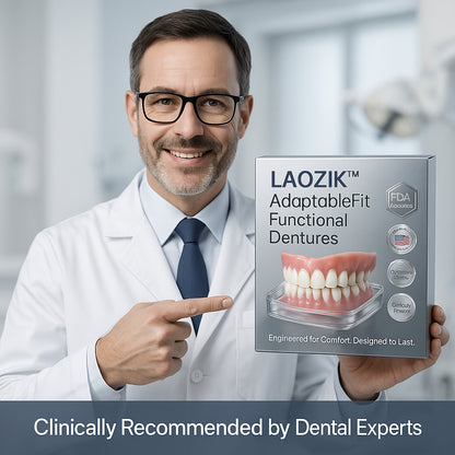 🦷Health America Subsidized Product | LAOZIKTM AdaptableFit Functional Dentures – Made in the USA & FDA-Certified