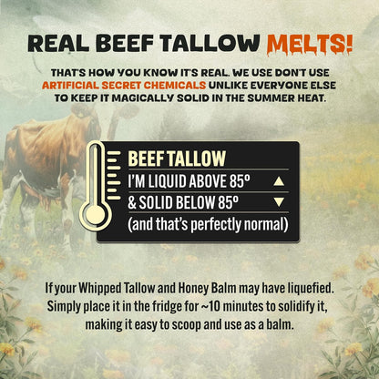 ✨ Daily Sale! ✨ Whipped Beef Tallow and Honey Balm Moisturizer