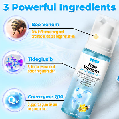 🐝 ODEIUN™ MicroSmile Bee Venom Gum Repair Mousse + Tongue Scraper 🦷