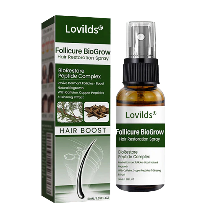 🔥 Lovilds® Hair Restoration Spray ( Reawaken Your Roots. Regrow Naturally. ✨ Clinically Proven Hair Regrowth Within 4 weeks✨)